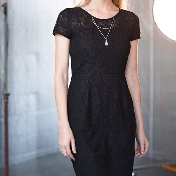 Mata Traders Dresses & Skirts - Small Mata Traders Black Lace Dress Short Sleeve